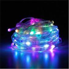 Светодиодная уличная многоцветная лента-гирлянда ELK-BLEDOMA RGB led с пультом 15 м
