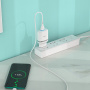 Зарядное устройство HOCO C12Q Smart, 3A, черный, 18W, кабель Type-C,QC3.0 / QC2.0