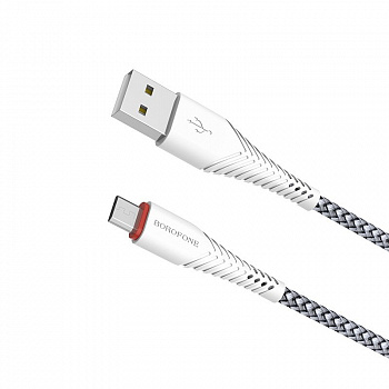 Кабель Borofone BX10 SmartSync USB - micro USB, 1 м белый
