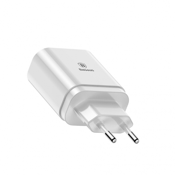 Сетевое зарядное устройство Baseus CCALL-BH02, 3 USB, 3.4А, белый