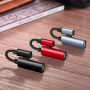 Адаптер аудио-переходник Hoco LS18 для Apple, серый
