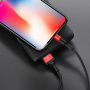 Кабель Hoco X26, lightning, 1 м, красный