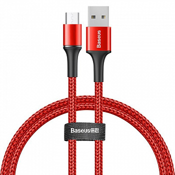 Кабель Baseus halo CAMGH-A09 USB - micro USB, 0.5 м красный