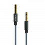 Кабель Borofone BL3 Audiolink, 3.5 AUX mini jack 3.5 mm, серый