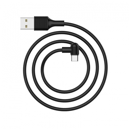 Кабель Borofone BX7 GigaSync, USB - USB Type-C, 1 м, черный