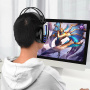Проводные наушники BOROFONE BO100 Fun gaming, Jack 3.5mm, 2,4м, Черный