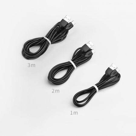 Кабель Hoco X20 Flash, USB - USB Type-C, 2 м, черный