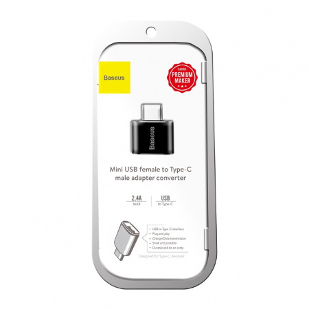 Переходник Baseus USB CATOTG-01, USB-A - USB Type-C