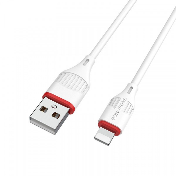 Кабель Borofone BX17, lightning, 1 м, белый