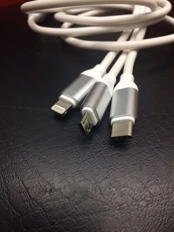 USB КАБЕЛЬ 3 В 1 I5/V8/TYPE-C