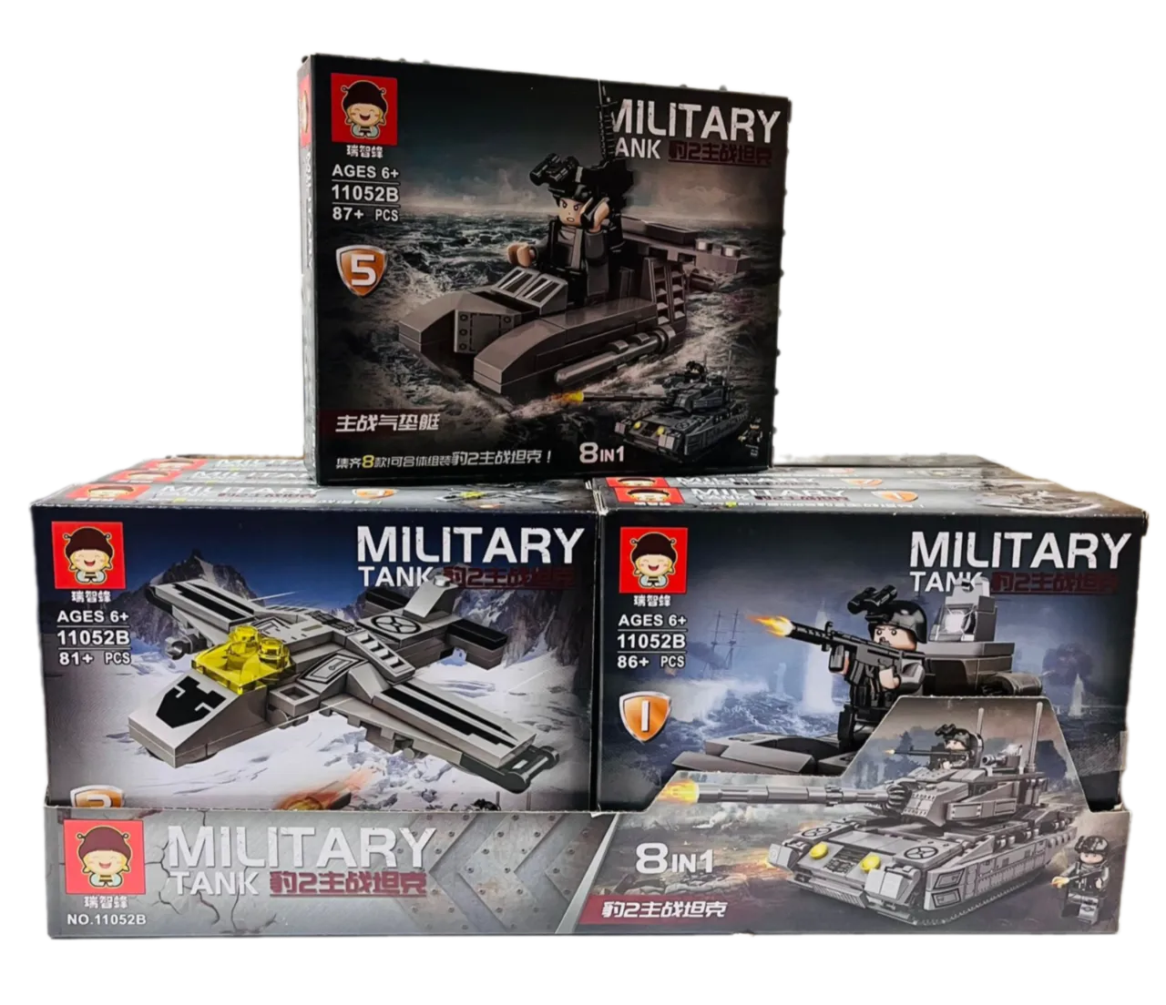 Военный конструктор 11052B 86+pcs